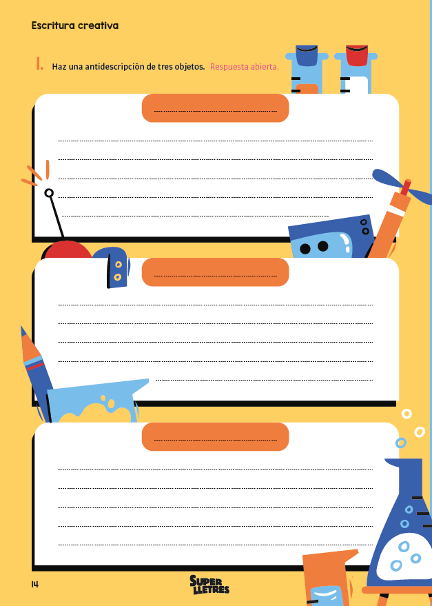 7 tècniques d'escriptura creativa inspirades en Gianni Rodari 4 Programa Superlletres - Activitat escriptura creativa 1 de Compañía de inventos sorprendentes