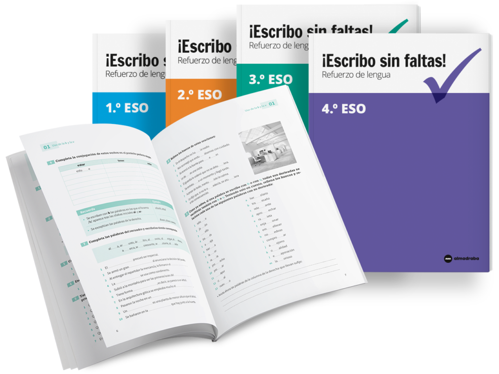 Materiales de verano para alumnos de la ESO: cuadernos y lecturas recomendadas 2 ES ESCRIBOSINFALTAS Bodegon 1260x945px